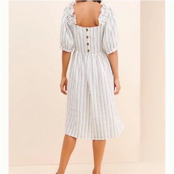 Anthropologie Afternoon Lolita striped midi dress. Size 8. EUC - Picture 3 of 10